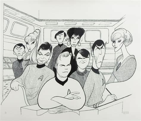 The Original Star Trek Cast By Al Hirschfeld Star Trek Original