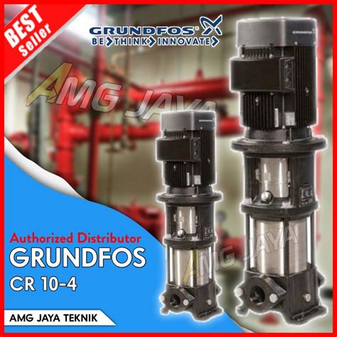 Jual Grundfos Cr 10 4 Jockey Pump Vertikal Multistage Pompa Booster 15kw Shopee Indonesia