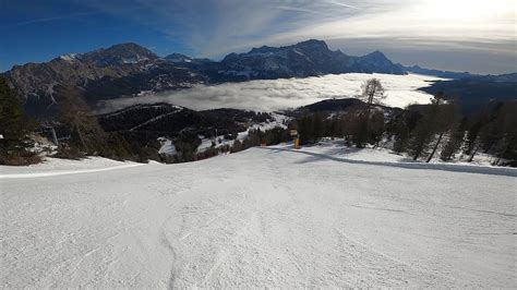 Discesa Pista Nera Labirinti Cortina D Ampezzo Youtube