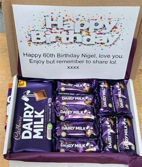 Cadbury Dairy Milk Caramel Chocolate Gift Box Hamper Birthday