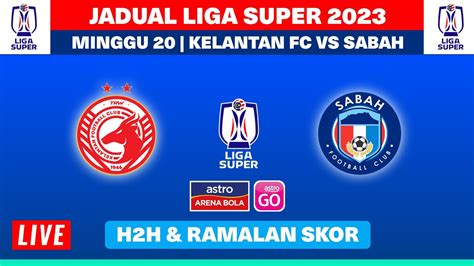 Jadual Perlawanan Liga Super 2023 Kelantan FC Vs Sabah FC H2H