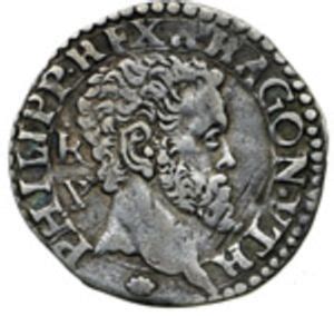 Coin 1 Carlino Filippo II Of Spain No Date Italian States Naples