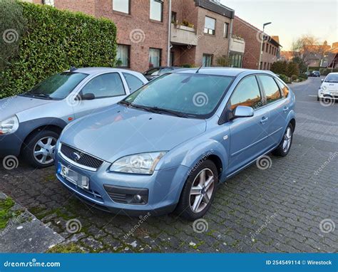 Blue Ford Focus Mk2 Car From 2005 Parked In The Street Editorial Stock Image Image Of Ford