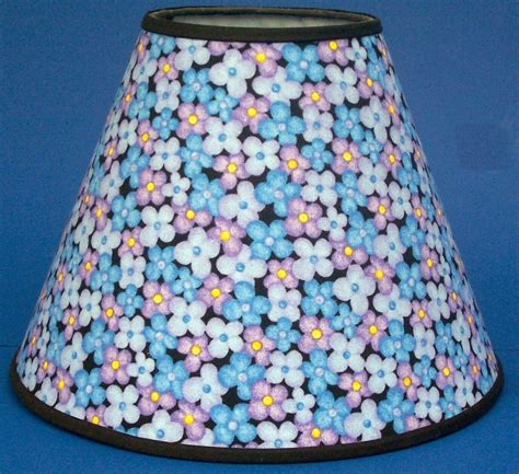 Shades Of Blue Flower Lampshade Flowers Floral Handmade Lamp Shade Ebay