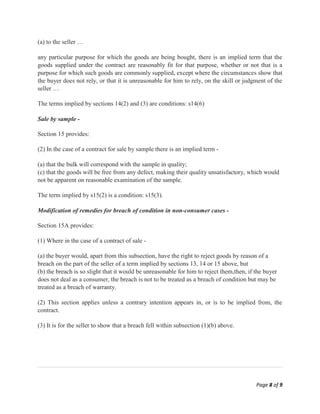 Terms Of The Contract Notes PDF