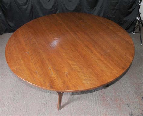 Round Kitchen Dining Table Cherry Wood Farmhouse