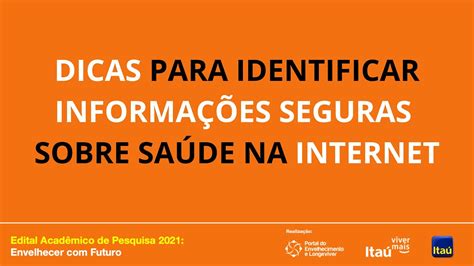 Dicas Para Identificar Informa Es Seguras Sobre Sa De Na Internet