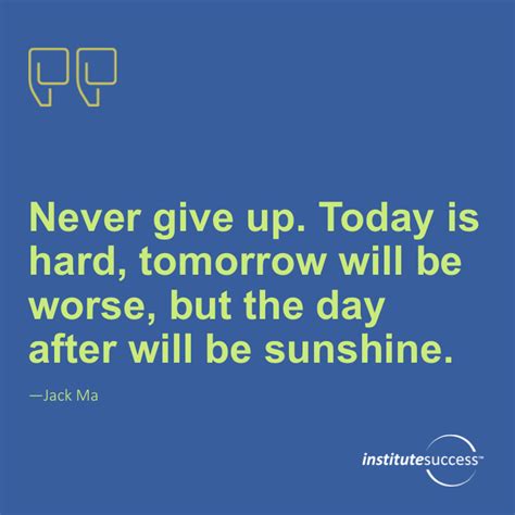 Never Give Up Today Is Hard Tomorrow Will Be Worse But The Day After