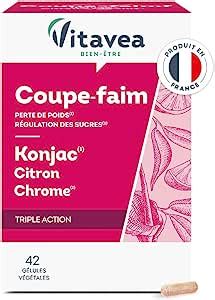 Vitavea Coupe Faim Konjac Chrome Minceur Perte de Poids Satiété