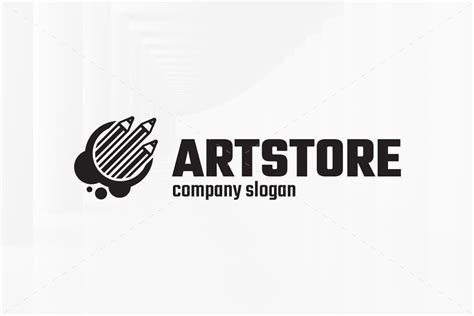 Art Store Logo Template Creative Illustrator Templates Creative Market