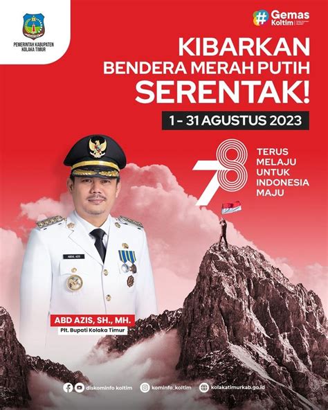 Ayo Kibarkan Bendera Merah Putih Secara Serentak Di Seluruh Wilayah