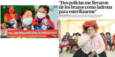 Increíble Keiko dice que no fueron esterilizaciones forzadas sino