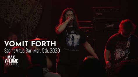 VOMIT FORTH Live At Saint Vitus Bar Mar 5th 2020 FULL SET YouTube