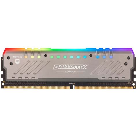 Memória 8GB DDR4 3000MHz Crucial Ballistix Tactical Tracer RGB CL16