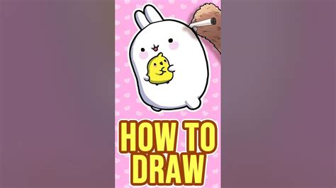 How To Draw Molang And Piu Piu Easy Step By Step Drawing Shorts Youtube