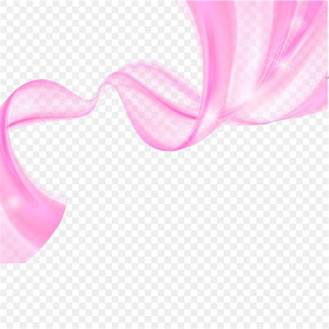 Cenefa Decorativa Curva De Seda Rosa PNG Dibujos Rosado Curva Seda