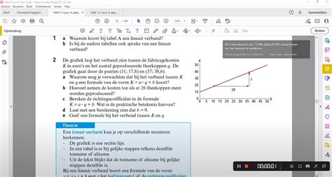 Video Uitwerkingen Havo H Lineaire Verbanden E Editie