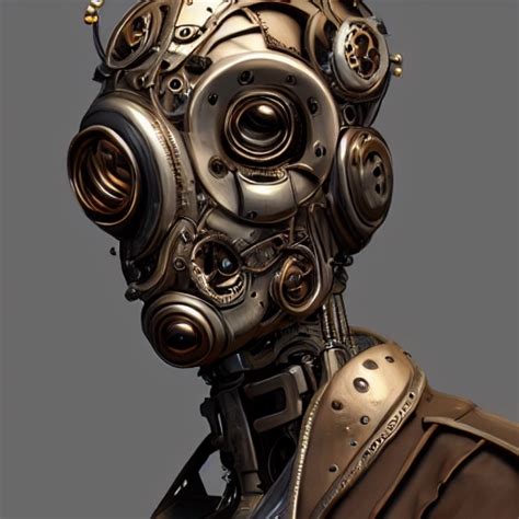 Steampunk Robot Face Paint