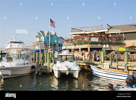 Oak Bluffs Harbor Marthas Vineyard Massachusetts Stock Photo Alamy