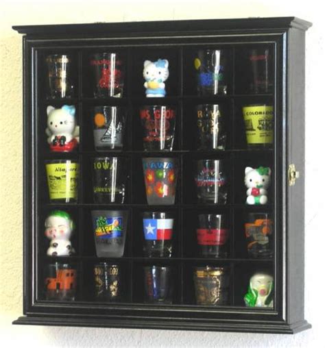 Shotglass Collector Case 25 Shot Glass Shot Glass Display Cases