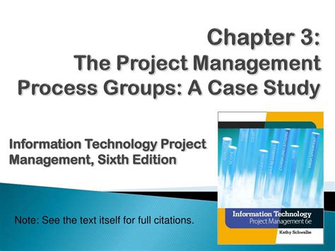 Ppt Chapter 3 The Project Management Process Groups A Case Study