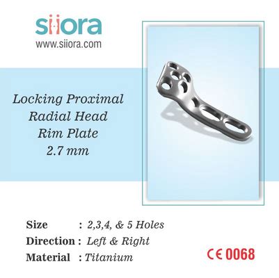 Locking Proximal Radial Head Rim Plate Mm Business Photo Album By