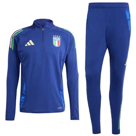 Tuta Tecnica Allenamento Blu Nazionale Italia Adidas