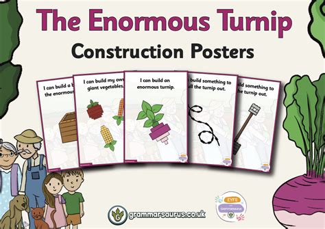 Eyfs The Enormous Turnip Construction Posters Grammarsaurus