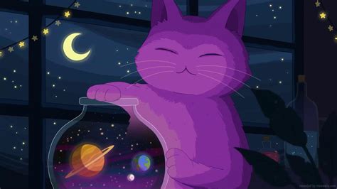 Lofi Cat Wallpapers Top Free Lofi Cat Backgrounds Wallpaperaccess