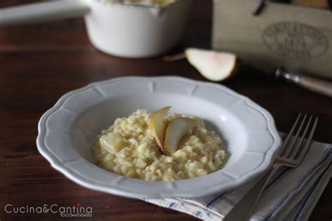 Risotto Al Castelmagno E Pere Madernassa Cucinaecantina