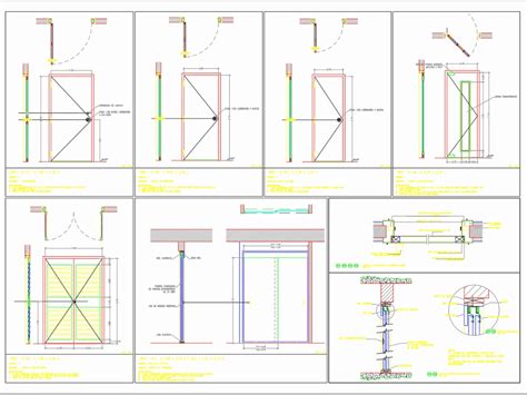 Detalle De Puertas En Autocad Descargar Cad Kb Bibliocad