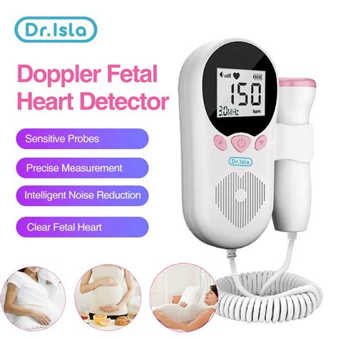 Dr Isla Monitor De Ritmo Card Aco Fetal Doppler Para Mujeres