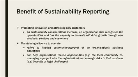 Sustainability Reporting Ppt Free Download