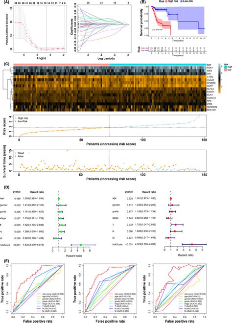 Establishment Of The Risk Model A Lasso Cox Regression Analysis Of