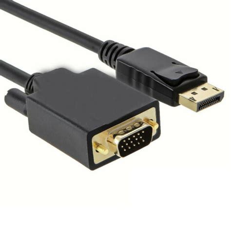 Купить Кабель для монитора 6ft displayport dp male to vga male adapter ...