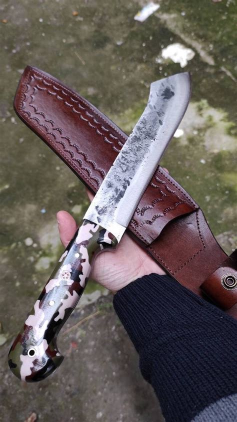 Custom Handcrafted Machete Hand Forged 5160 Spring Steel With Etsy