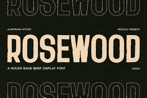 Rosewood Font | Alpaprana | FontSpace