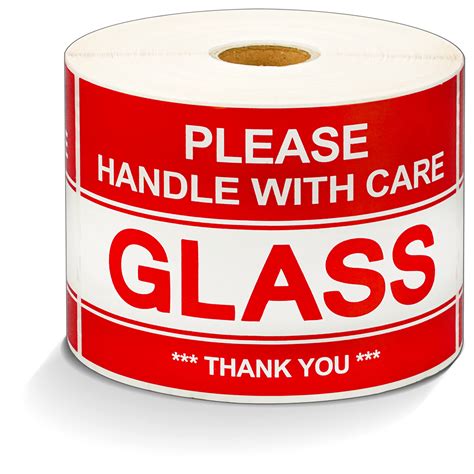 Buy 3 X 5 Glass Please Handle With Care Thank You Warning Shipping Labels 1 Roll 500