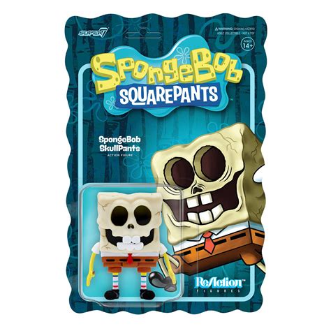 Super7 Spongebob Reaction Figure W2 Spongebob Skullpants Urban Attitude