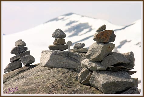 Stone Markers Inukshuk Cairn