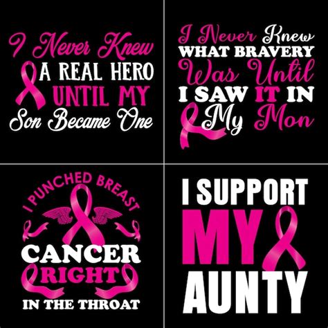 Premium Vector Breast Cancer Awareness T Shirt Design Bundle