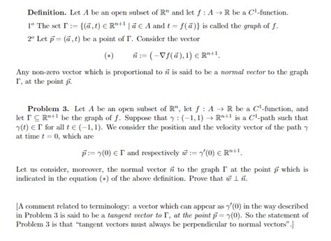 Solved Definition Let A Be An Open Subset Of Rn And Let F Chegg