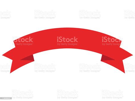 Red Decorative Ribbon Banner Stock Illustration Download Image Now Anniversary Banner