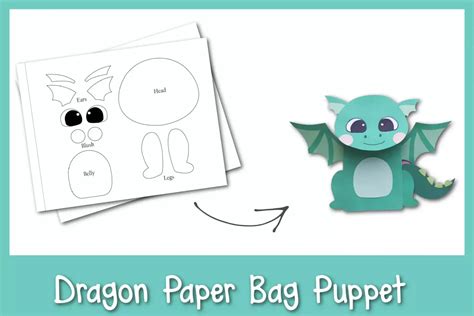 Dragon Paper Bag Puppet