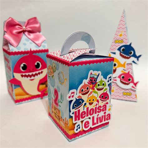 Kit Festa Personalizado Baby Shark Menina B Sico Elo