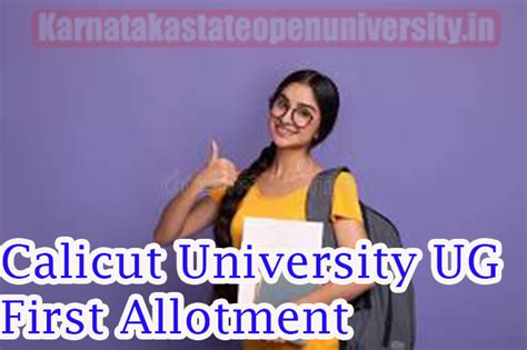 Calicut University Ug First Allotment 2024 Check Counselling Direct Link