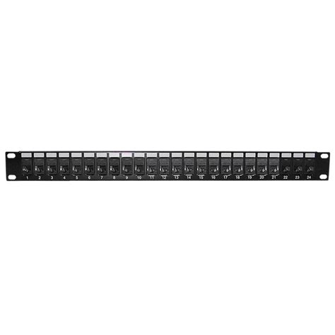 24 Port Cat6a Patch Panel 19 Rackmount 1u 110 Punch Down