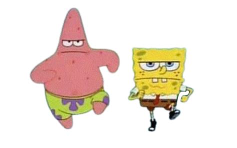 Spongebob And Patrick Running By Dracoawesomeness On Deviantart