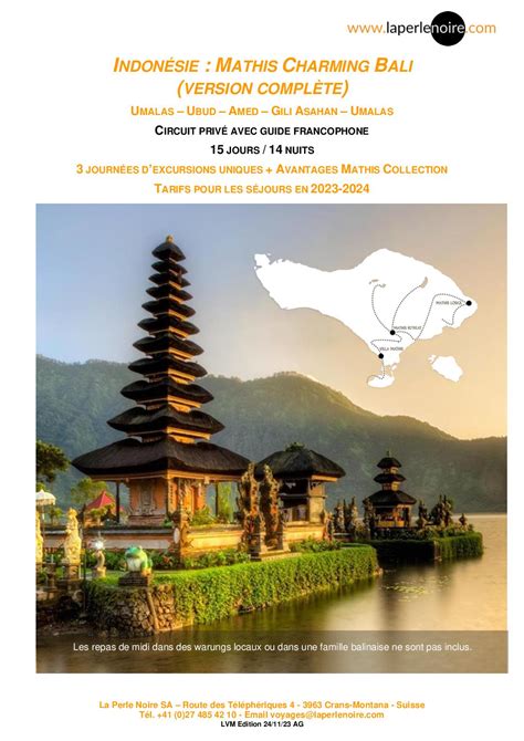 Calaméo Charming Bali 14nuits Umalas Ubud Amed Gili Asahan Umalas