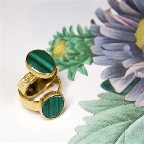 Bague Jaipur Malachite Anna Louis Paris